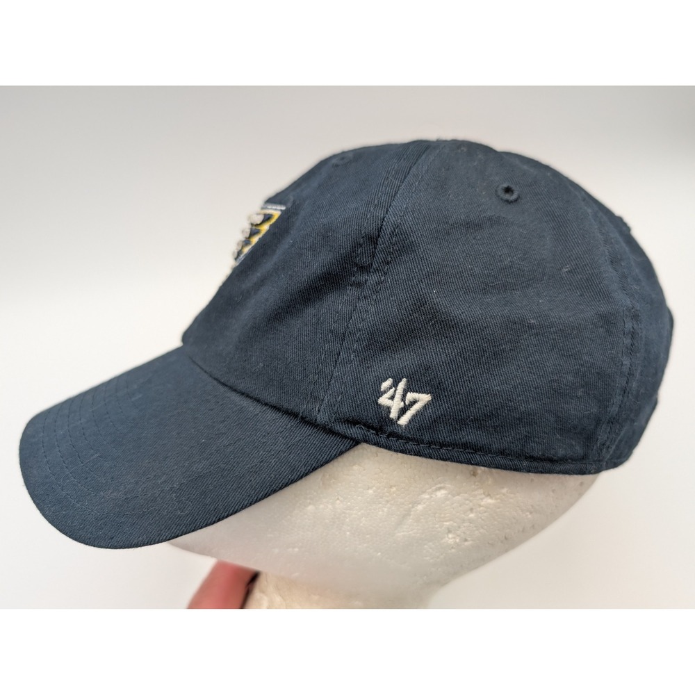 47 Brand St Louis Blues Rhinestone Navy Blue Adjustable Baseball Hat NHL Cap - Picture 4 of 10